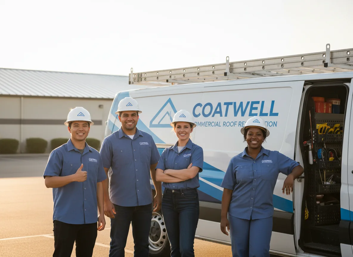 Commercial roof coating company in German Valley, IL